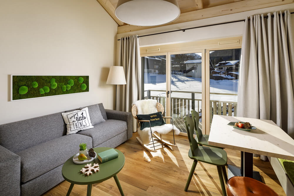 Hotel Sport in Klosters - Parkett und Teppich für willkommene Hotelgäste, verlegt durch Beyeler Bodenbeläge, Klosters, Graubünden